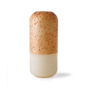 HKLiving glass cylinder vase orange/yellow