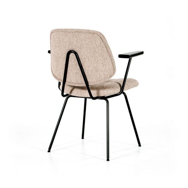 Stoel Lynn met arml - beige - Afbeelding 2