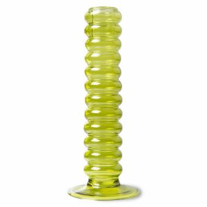 HKLiving The Emeralds glass candle holder Lime L