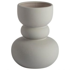 Gusta vaas rubberlook taupe