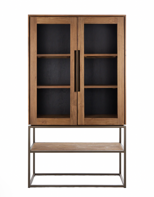 dBodhi Karma pure cabinet 2 glass doors 1 open rack