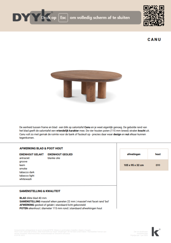 Salontafel Canu - Afbeelding 3
