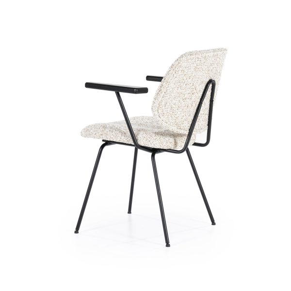 Stoel Jon m.Arm- beige Maywood - Afbeelding 3