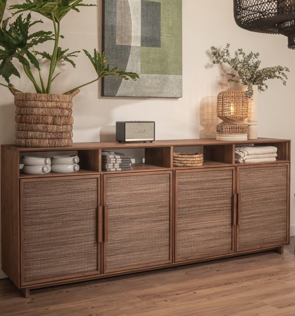 Dressoir Hopper Hoog 4 deuren - Afbeelding 3