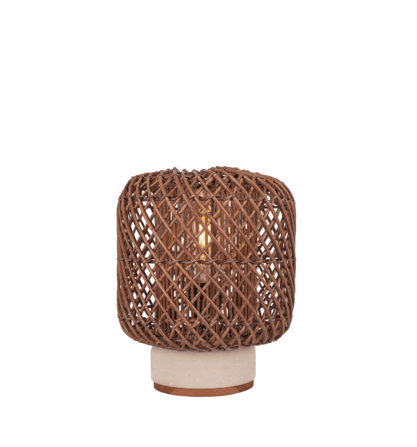 Tafellamp Pole Rattan Bruin - Afbeelding 2