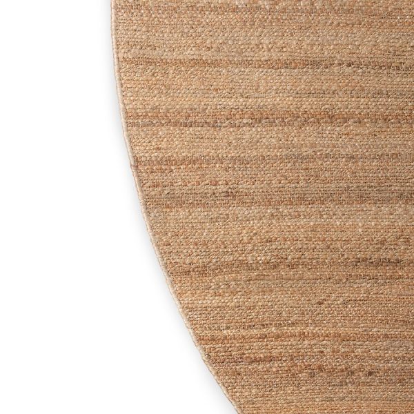 Rug round woven Hemp - Afbeelding 2