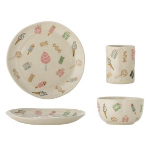 Servies set snoepjes & ijsjes