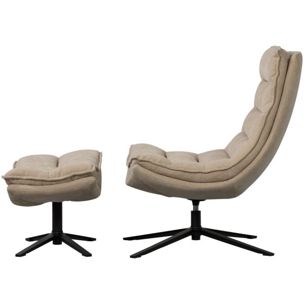 Fauteuil Kube met hocker - Afbeelding 4