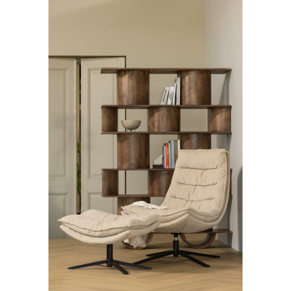Fauteuil Kube met hocker - Afbeelding 7
