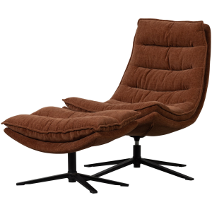 Fauteuil Kube met hocker