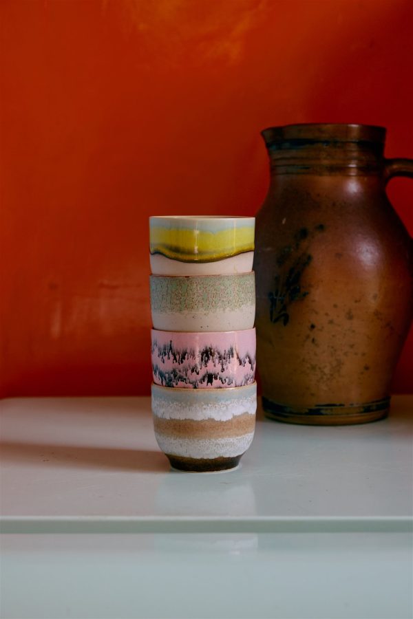 Cafe cups Deco 70's set 4 - Afbeelding 5