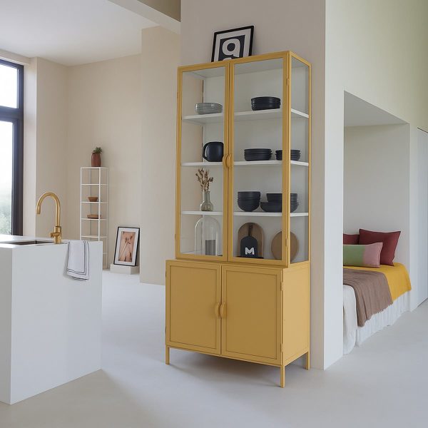 Vitrinekast Detroit Mosterd - Afbeelding 2