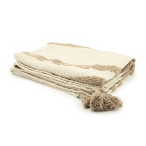 Plaid Majani taupe