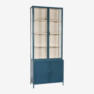 Vitrinekast Detroit Diepblauw