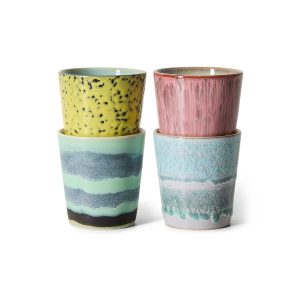 Coffee mugs Artistic 70's set4