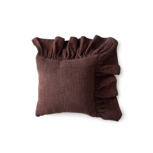 Sierkussen Ruffle Chestnut