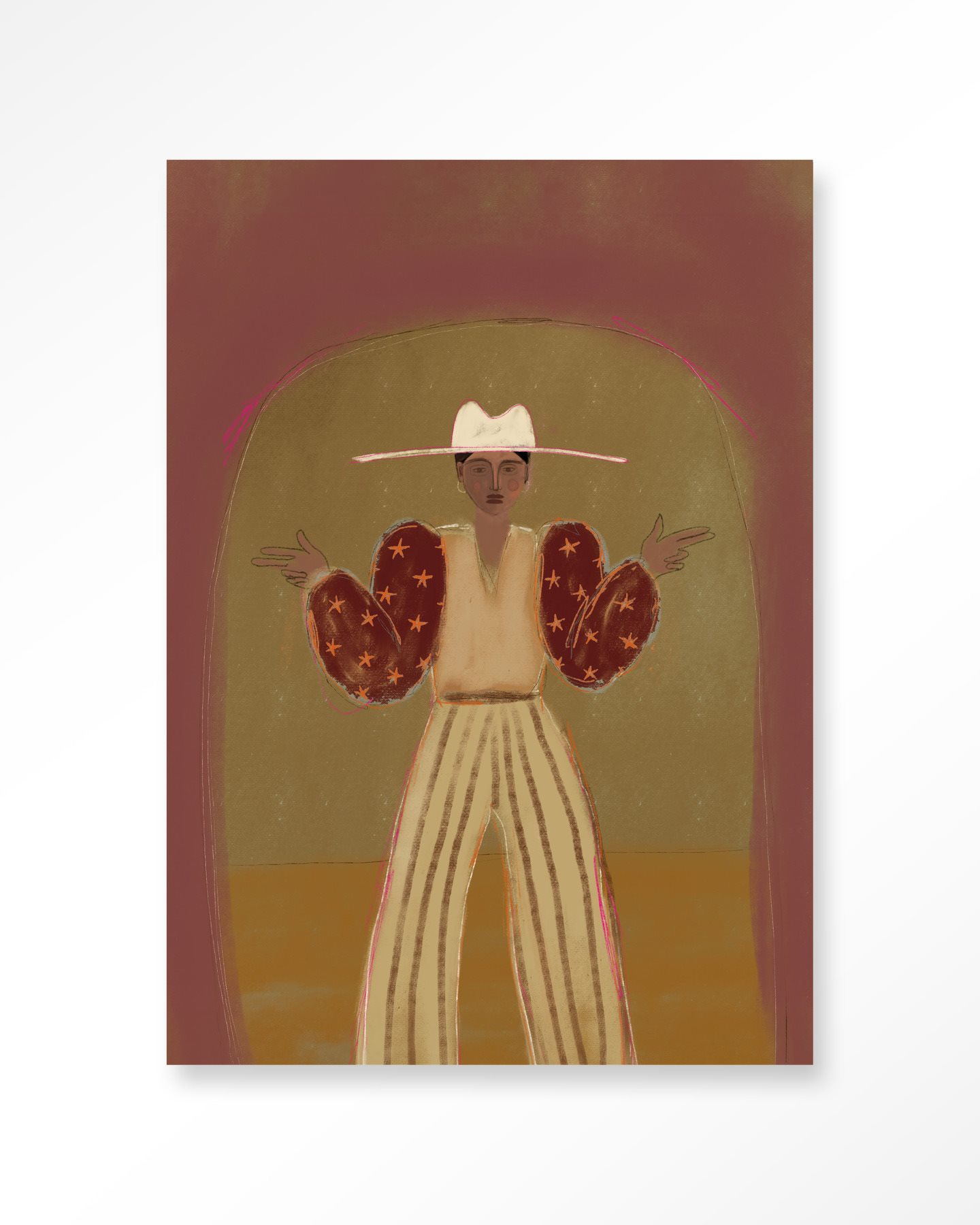 Artwork Pieuw Pieuw Burgundy
