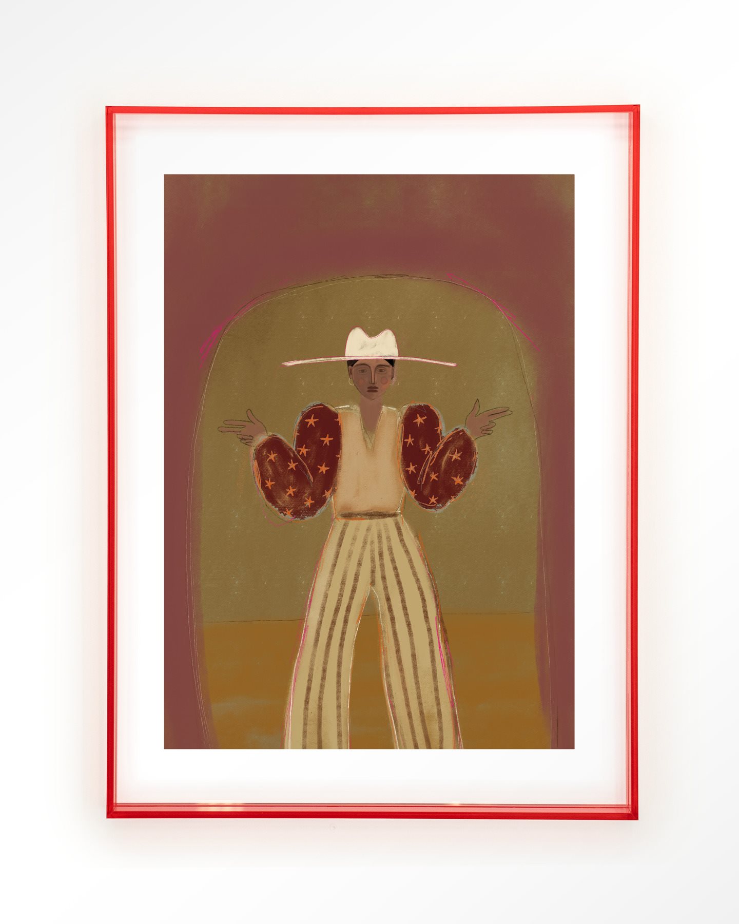 Artwork Pieuw Pieuw Burgundy - Afbeelding 2