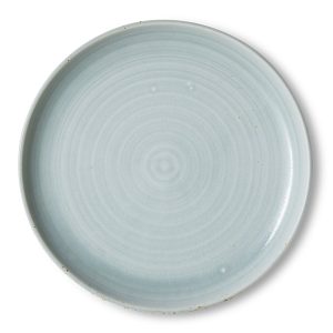 Chef dinner plate soft blue