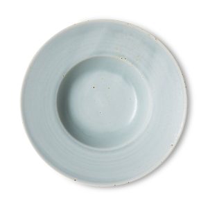 Chef pasta plate, soft blue