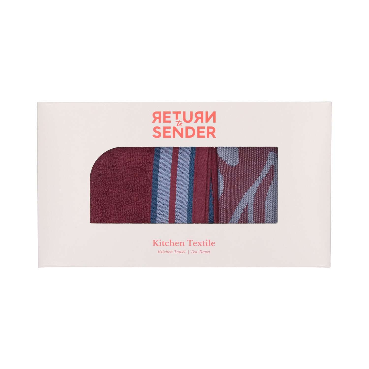 Giftset Keukentextiel Burgundy