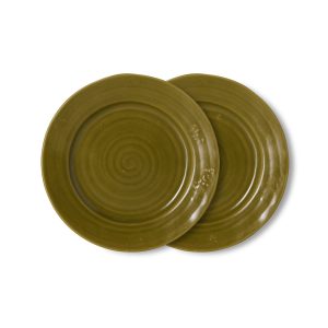 Side plates moss Farmhouse