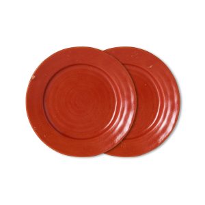 Side plates red Farmhouse