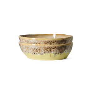 Pasta bowls custard set